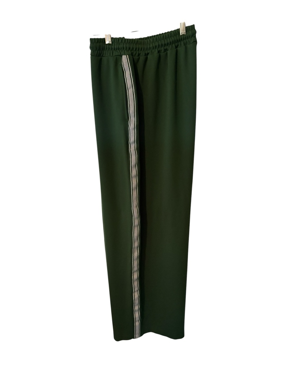 dip Olive Green Joggers with Contrasting Side Stripe